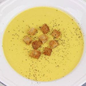 Receta de crema de calabaza y queso azul en Thermomix