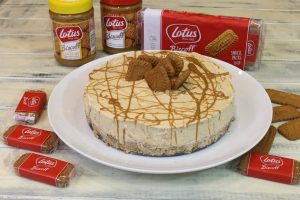 Receta de cheesecake de galletas Lotus