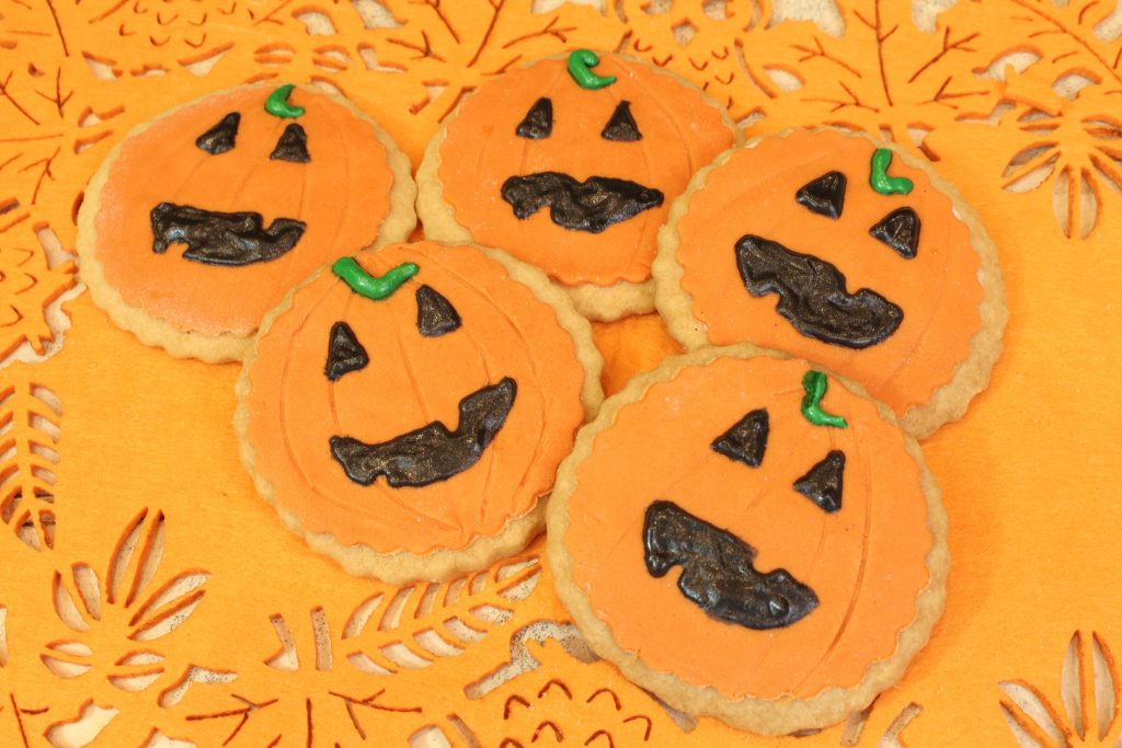 Receta de galletas calabaza para Halloween