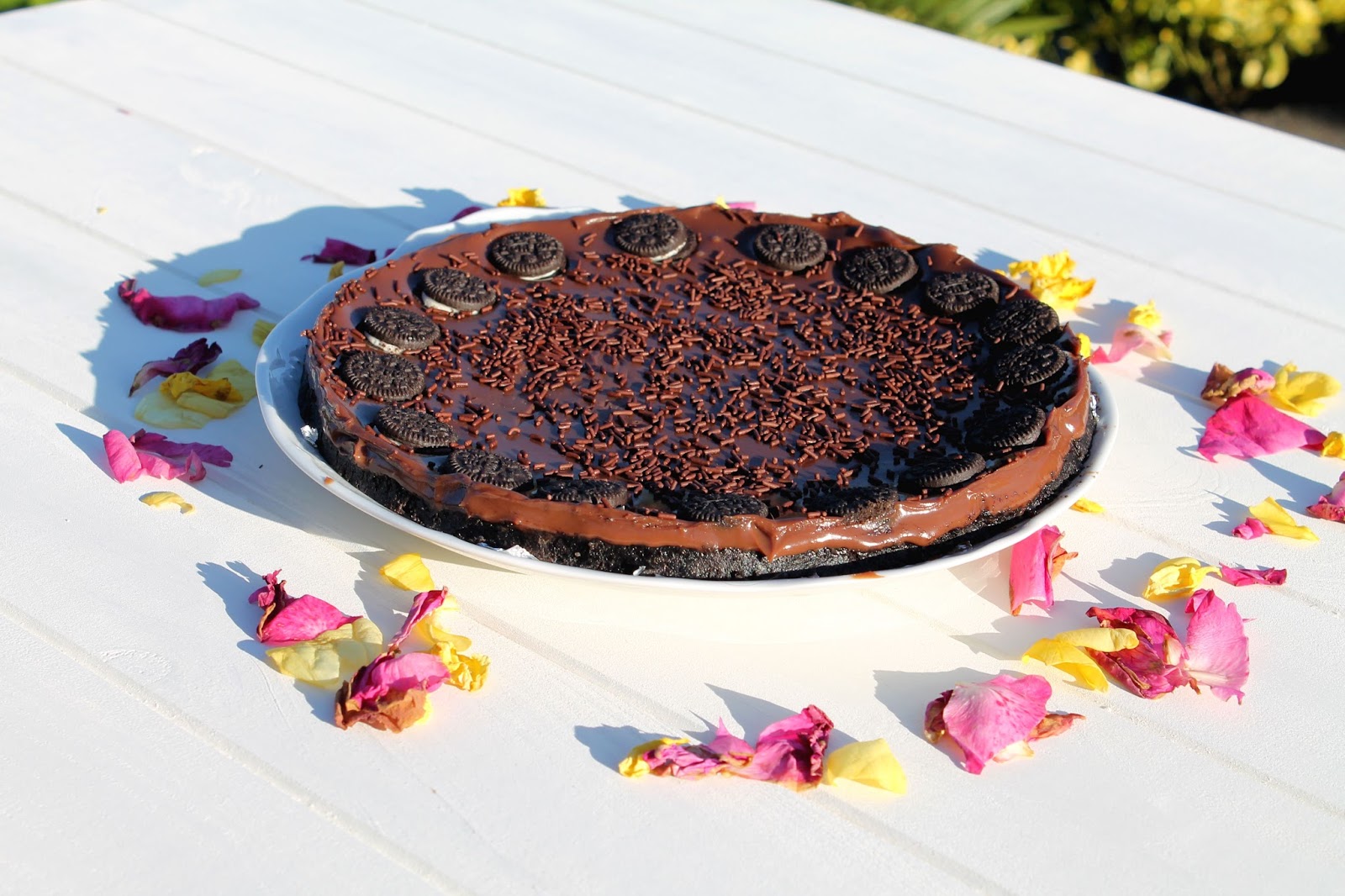 Receta de tarta de Oreo y chocolate sin horno