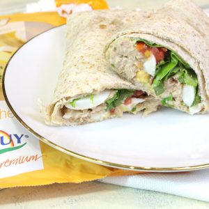 Wrap de atún y huevo ligero