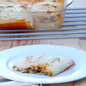 Receta de canelones de ricotta y espinacas