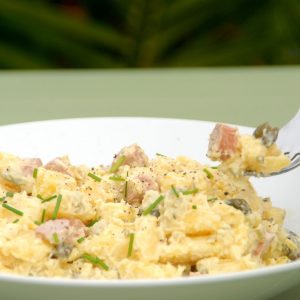 Receta de ensalada alemana de patata (kartoffelsalat)