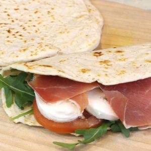 Receta de piadine italianas con thermomix
