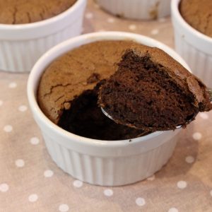 Receta de soufflé de chocolate