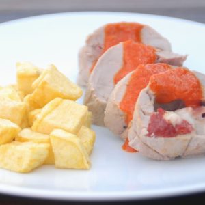 Receta de solomillo relleno ligero con Thermomix