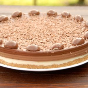 Receta de tarta 3 chocolates con Thermomix