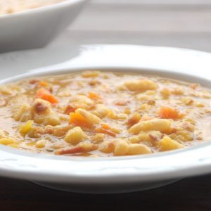 Receta de alubias con verduras en Thermomix