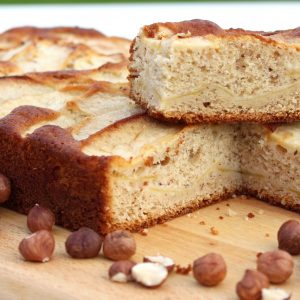 Receta de bizcocho de manzana y avellanas con Thermomix