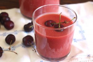 Receta de gazpacho de cerezas con Thermomix