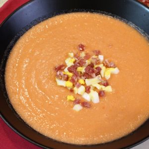 Receta de salmorejo con Mambo