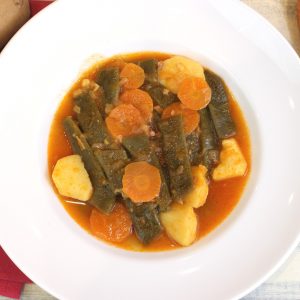 Receta de judías verdes a la jardinera con Thermomix