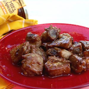 Receta de costillas de cerdo con miel y salsa de soja