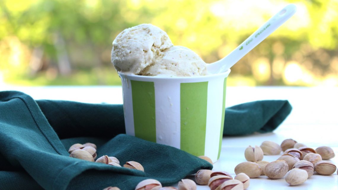 Receta de helado de pistachos con o sin heladera