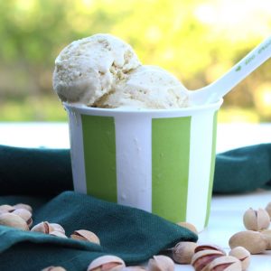 Receta de helado de pistachos con o sin heladera