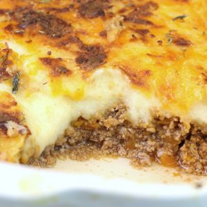 Receta de pastel de carne y patata