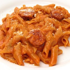 Receta de macarrones rápidos con chorizo en Thermomix