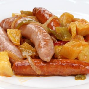 Receta de salchichas de cerdo guisadas