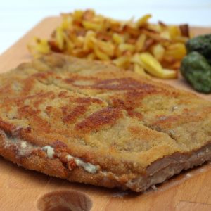 Receta de cachopo de queso azul y jamón