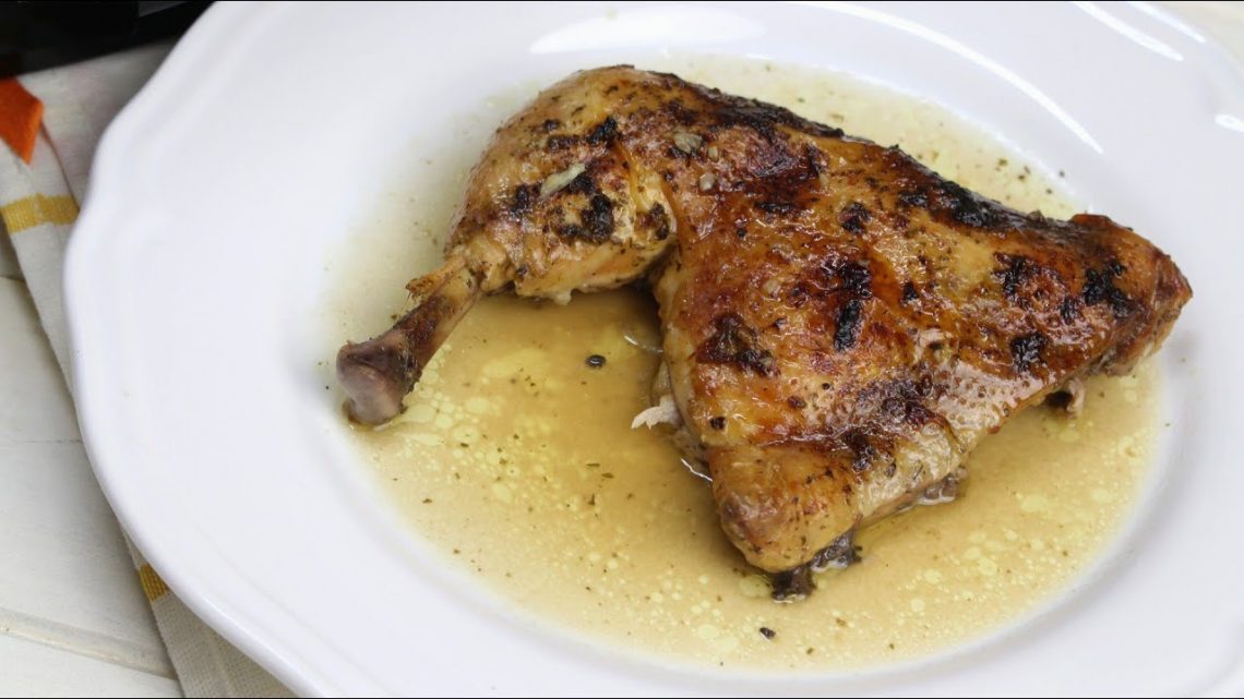 Receta de pollo asado en olla de cocción lenta Chup Chup Matic