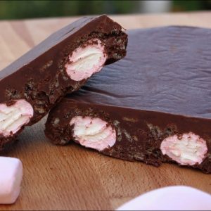 Receta de turrón de chocolate y nubes con Mambo