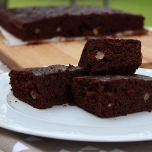 Receta de brownie rápido con Thermomix