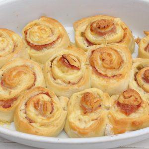 Roles de jamón y queso en Thermomix