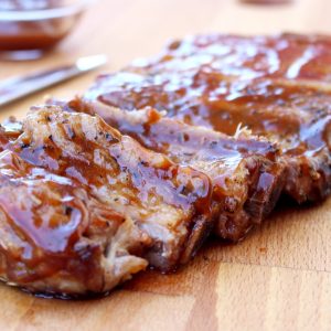 Receta de costillas al horno con salsa barbacoa