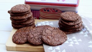 Receta de cookies brownie de chocolate en Mambo