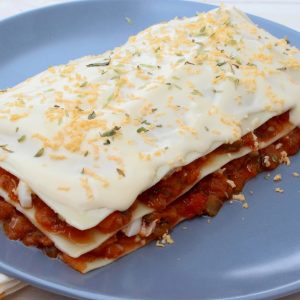 Receta de lasaña fría de verduras y atún en Thermomix