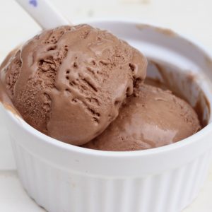 Receta de helado casero de chocolate