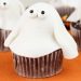 Receta de cupcakes fantasma con Mambo para Halloween