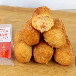 Receta de croquetas de chorizo y baxon