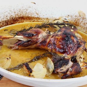 Receta de paletilla de cordero asada a la miel