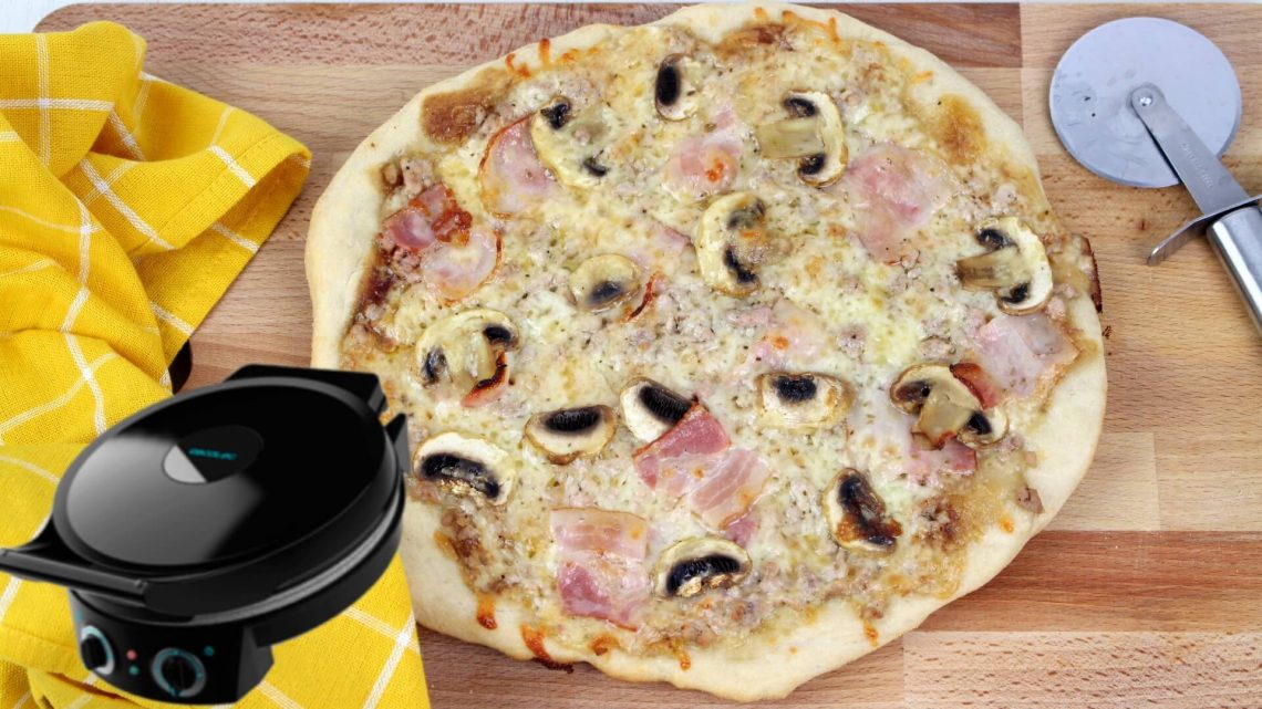 Receta de pizza barbacoa creme con Fun Pizza&Co de Cecotec