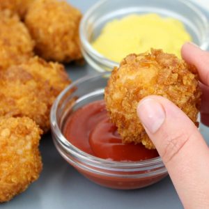 Receta de palomitas de pollo crujientes