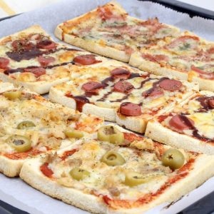 Receta de pizzas con pan de molde