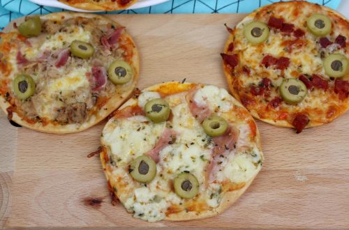 Receta de mini pizzas en obleas de empanadillas