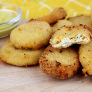 Receta de nuggets de pollo y cheddar con Thermomix