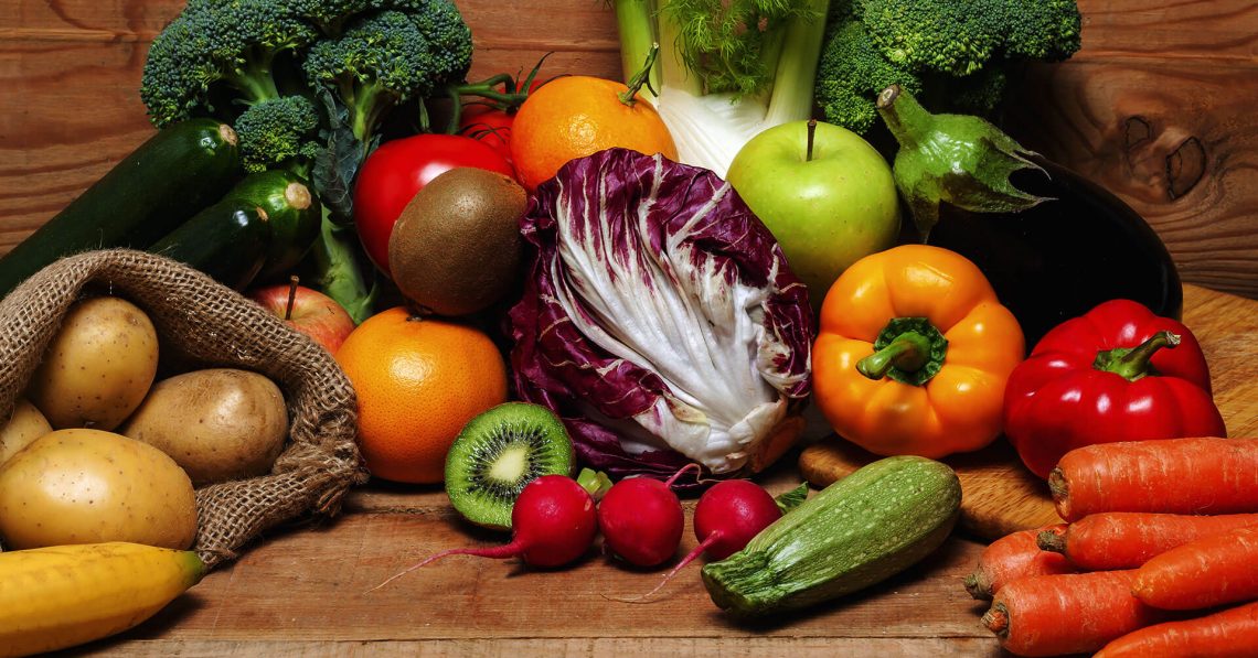Propiedades de las frutas y verduras según su color.
