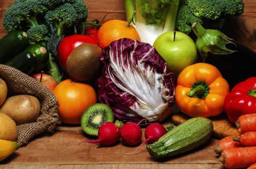 Propiedades de las frutas y verduras según su color.